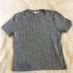 Medium Gray Crave Fame Short Sleeve T-Shirt